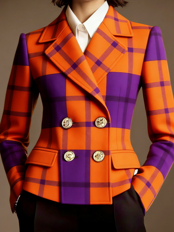 Women's Double-breasted Elegant Suit Jacket