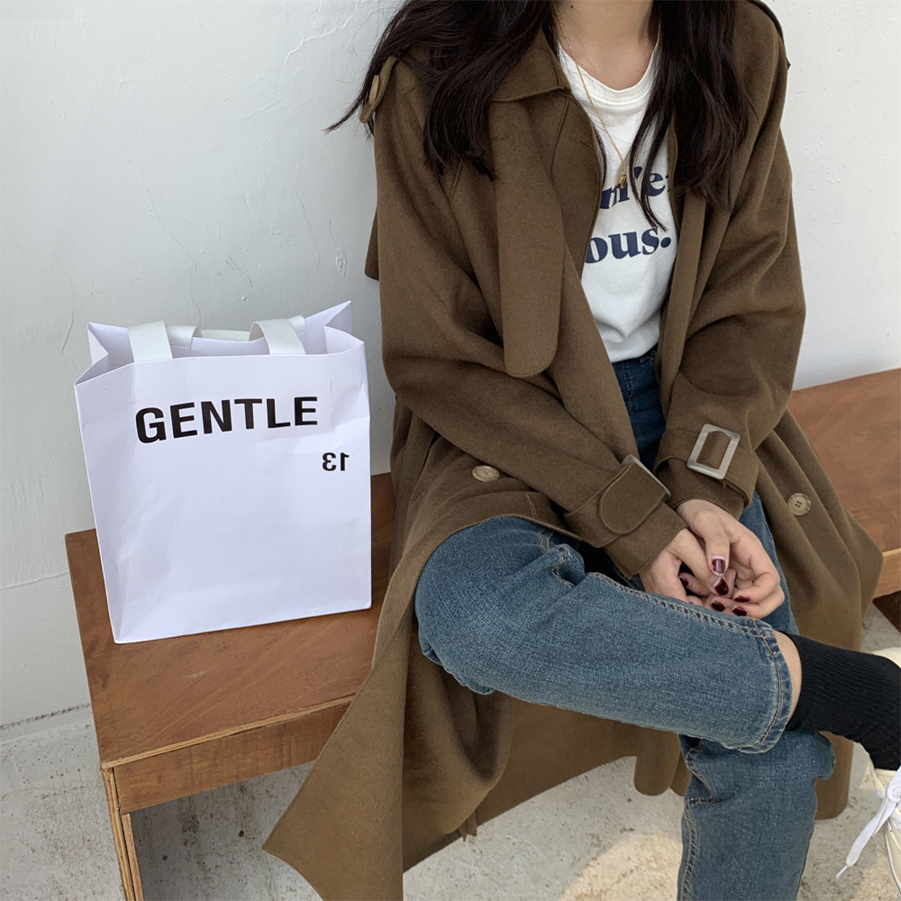 Warm Double-sided Cashmere Coat Handmade Long Coat