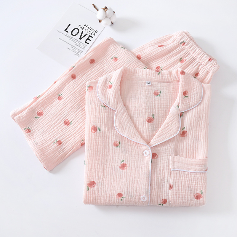 Thin Long-sleeved Cardigan And Cotton Home Service Suit