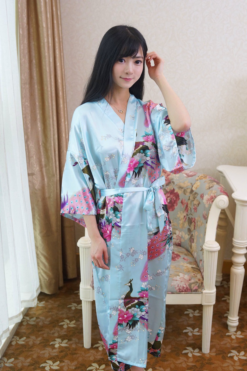 Title 15, Fashion Sexy Simulation Silk Ladies Nightgown