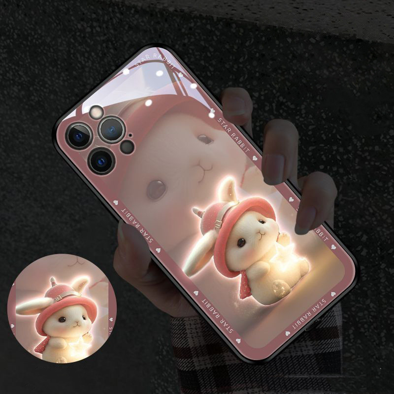 Home Fashion Printing Caller Light-emitting Phone Case