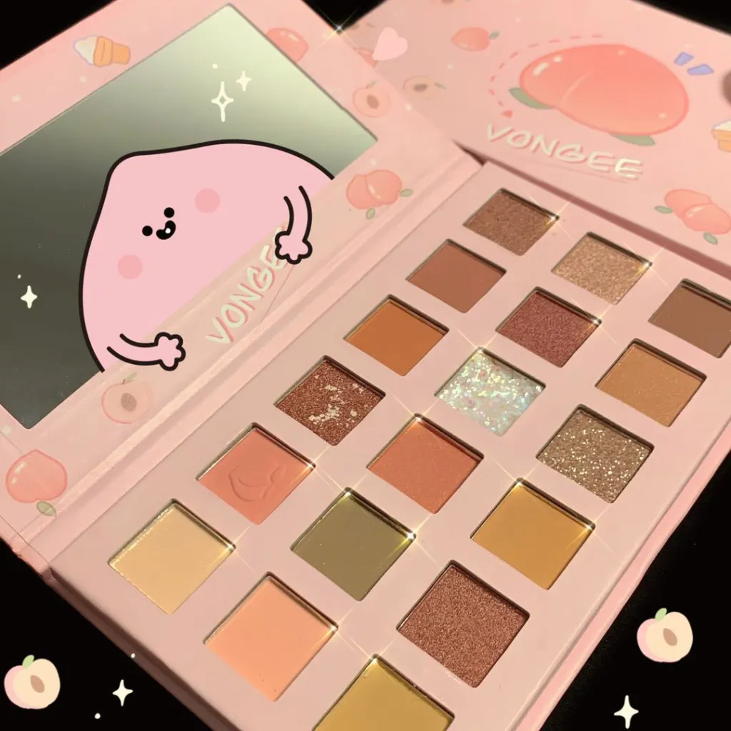 Fart Peach Eyeshadow Palette Earth Color Matte Super Shining Beginner - Fart Peach Eyeshadow Palette