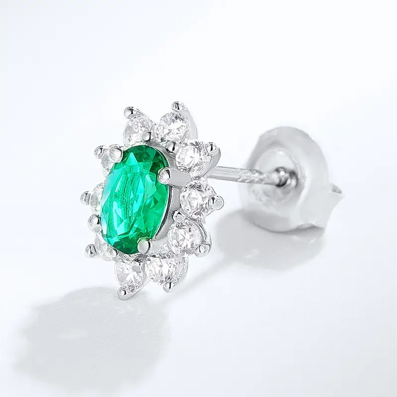 Women Minority Design Jewelry S925 Silver Stud Earrings