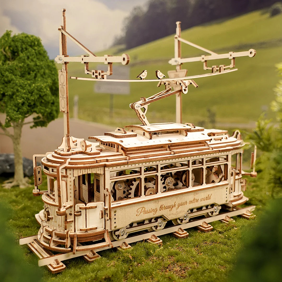 Rokr City Tram 3D Wooden Puzzle Toy. Rokr Classic City Tram 3D Wooden Puzzle LK801 Building Toys Jigsaw for Xmas Gift. Product Description: Rokr Classic City Tram 3D Wooden Puzzle. Characteristics: Product Name: 3D Wooden Puzzle. Brand: Rokr. Theme: Mater