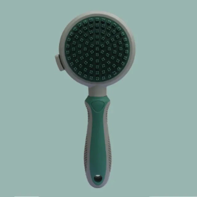 2 In 1 Double Side Cat Brushes For Indoor Cats Shedding Cat Grooming Supplies Cat Comb With Release Button Pet Supplies Flea Comb Slicker Brush For... Green - Shop at LoveMi