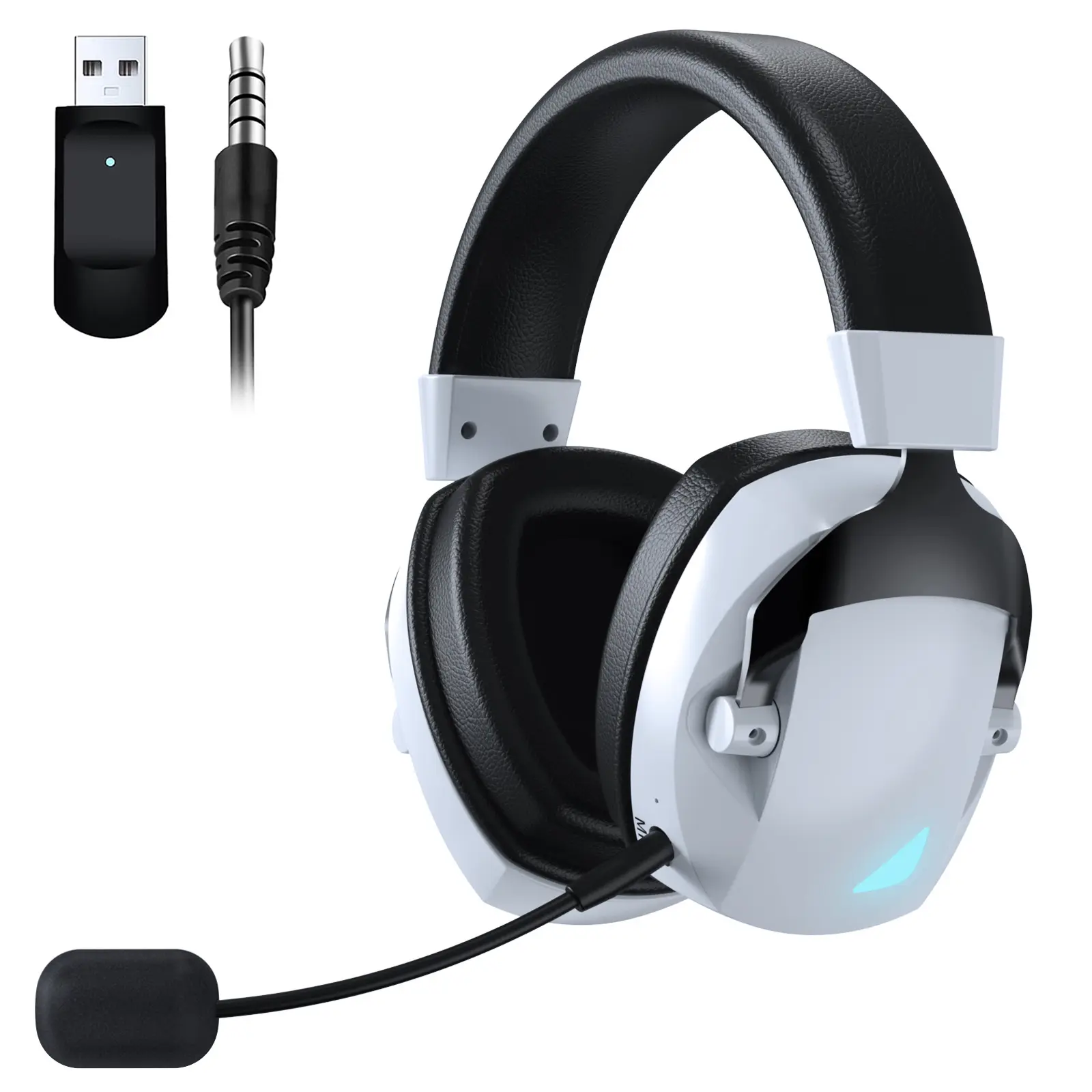 Over-Ear Bluetooth Headphones With Wireless Microphone 2.4G