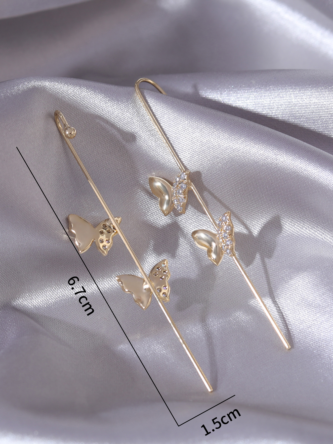 New European And American Butterfly Vintage French Earrings