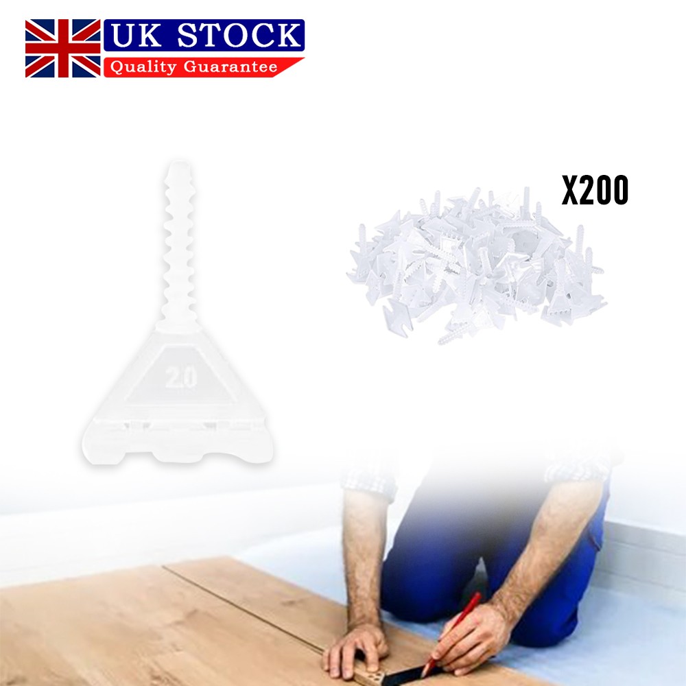 300PCS TILE SPACER Levelling System Plus 2mm Twister - Nut---white — image 7