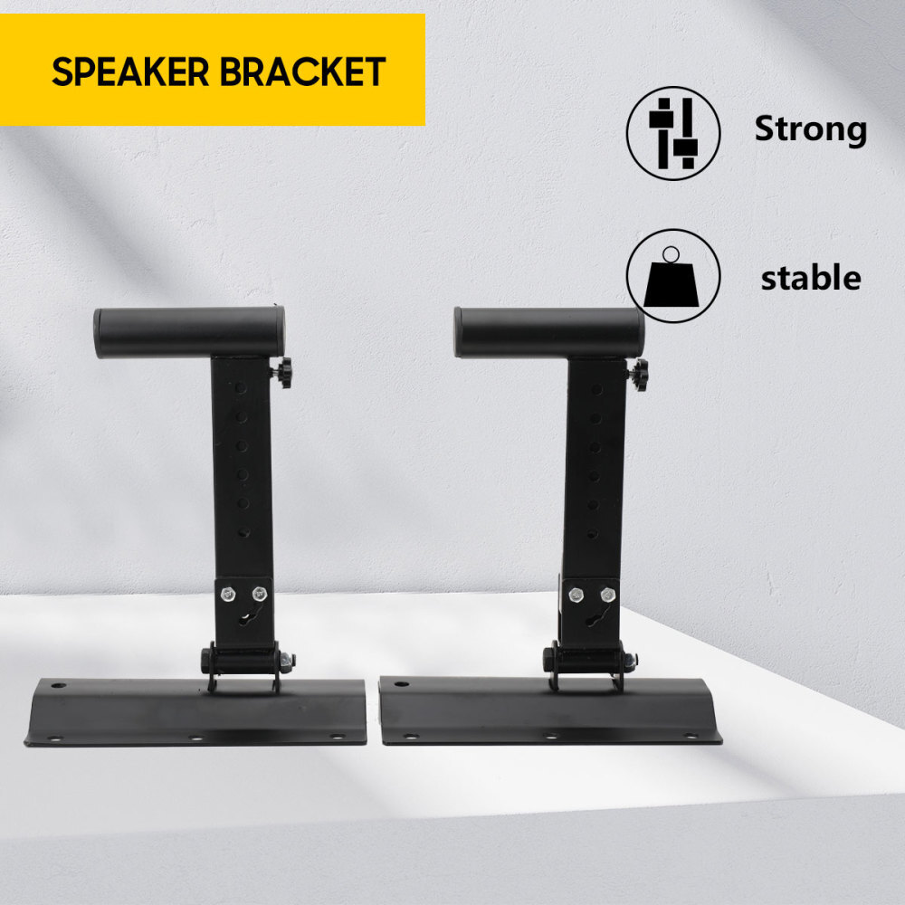 2PCS Speaker Wall Brackets Holder Mount Heavy Duty Adjustable Tilt Swivel — image 2