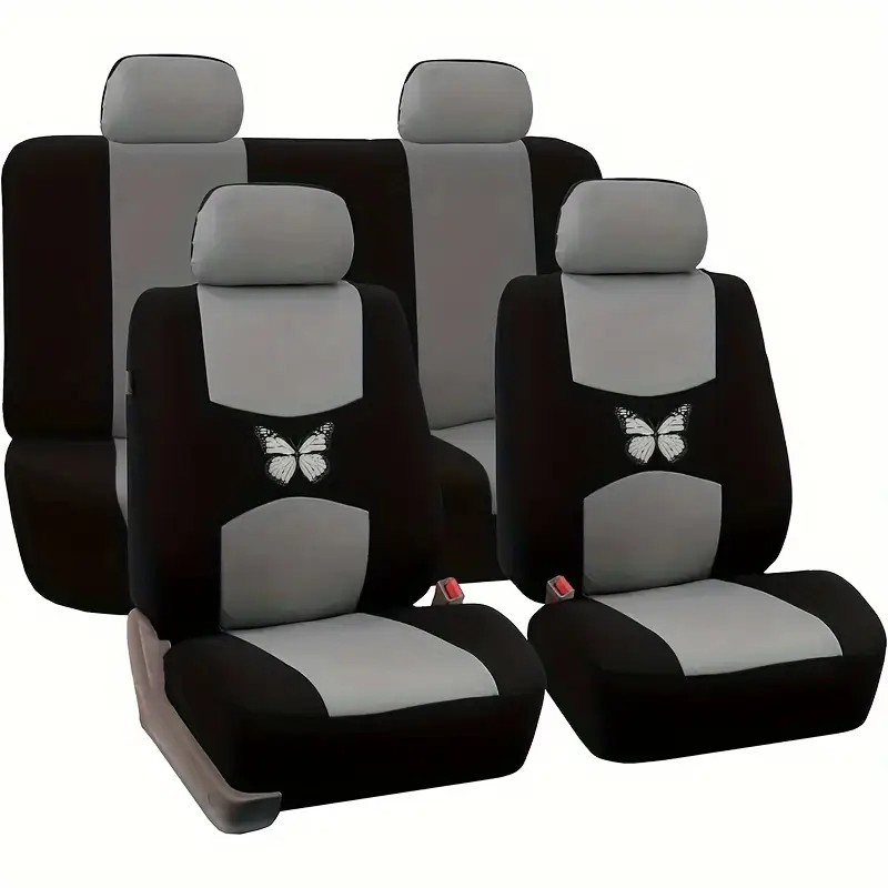 5-Seat Car Seat Cover, Classic And Timeless Design, Thin 2mm Thickness, Suitable For All Seasons