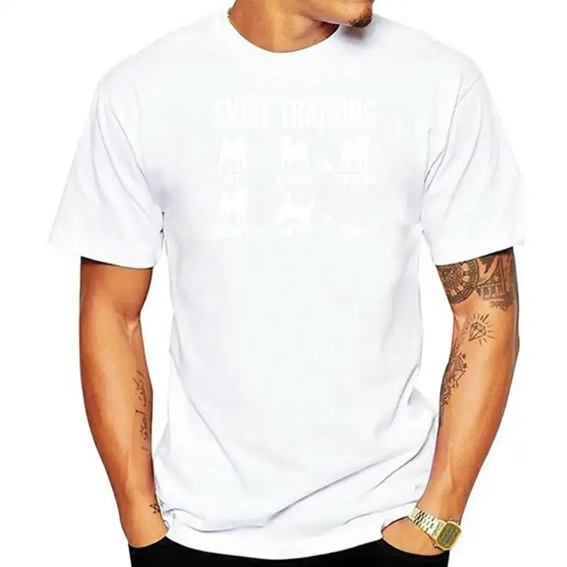 Men's Short Sleeve Dog Training Hip-Hop Print T-Shirt