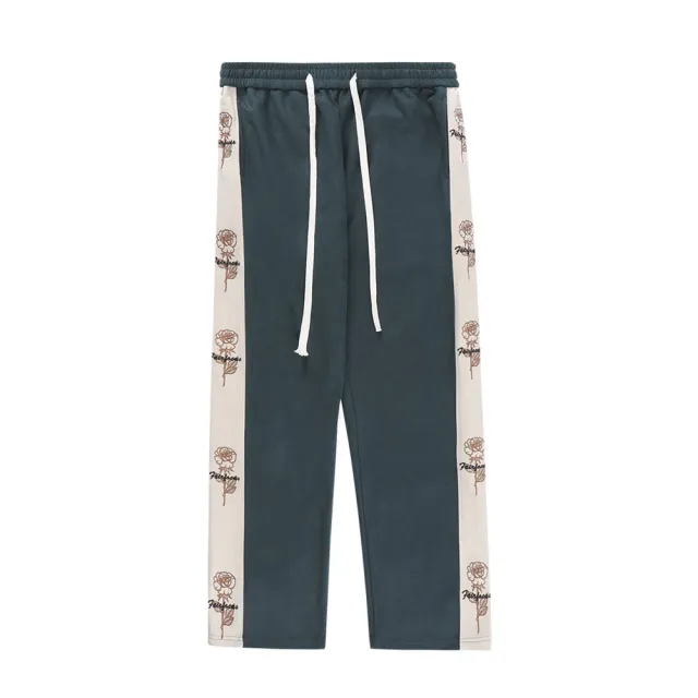 Loose Drawstring Straight Cropped Mopping Pants Green - Shop at LoveMi