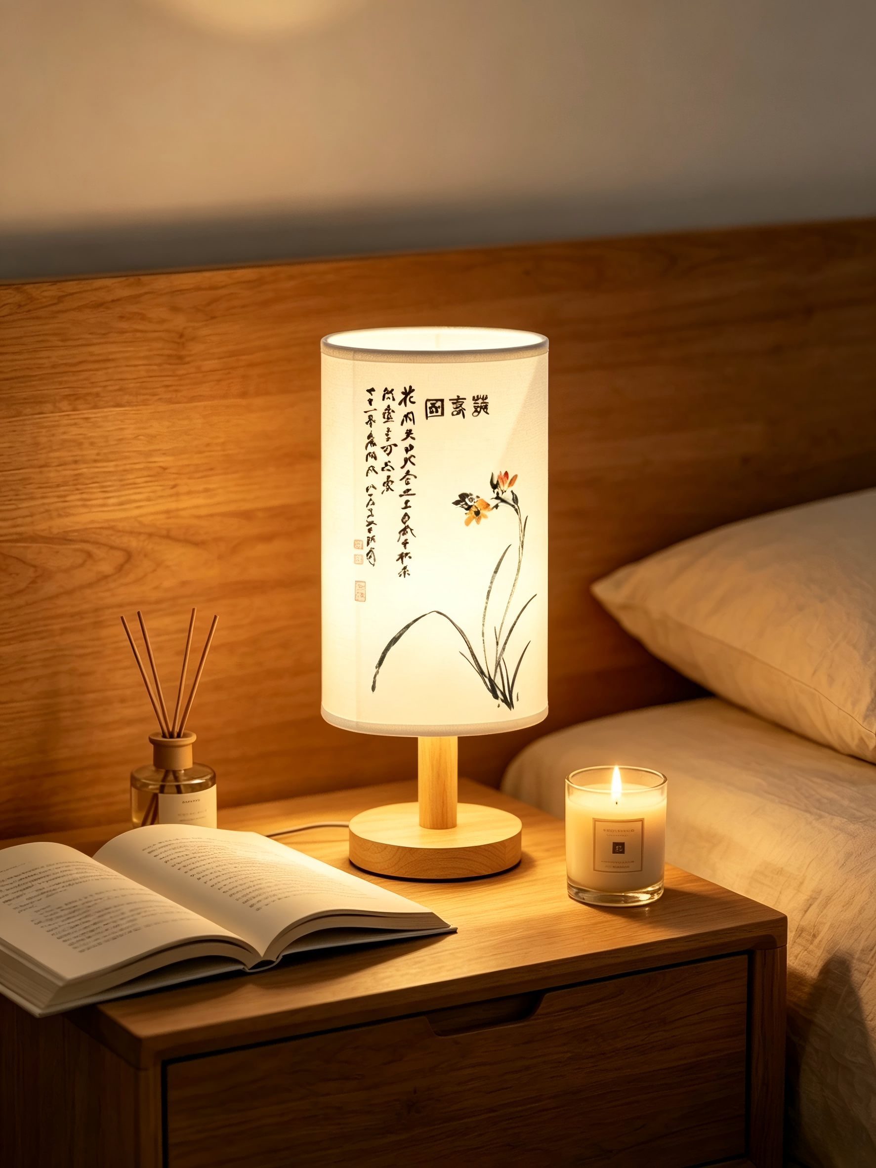 Aromatherapy Lamp Essential Oil Volatilization Device Artistic Table Lamp Chinese Style Table Lamp Bedside Lamp