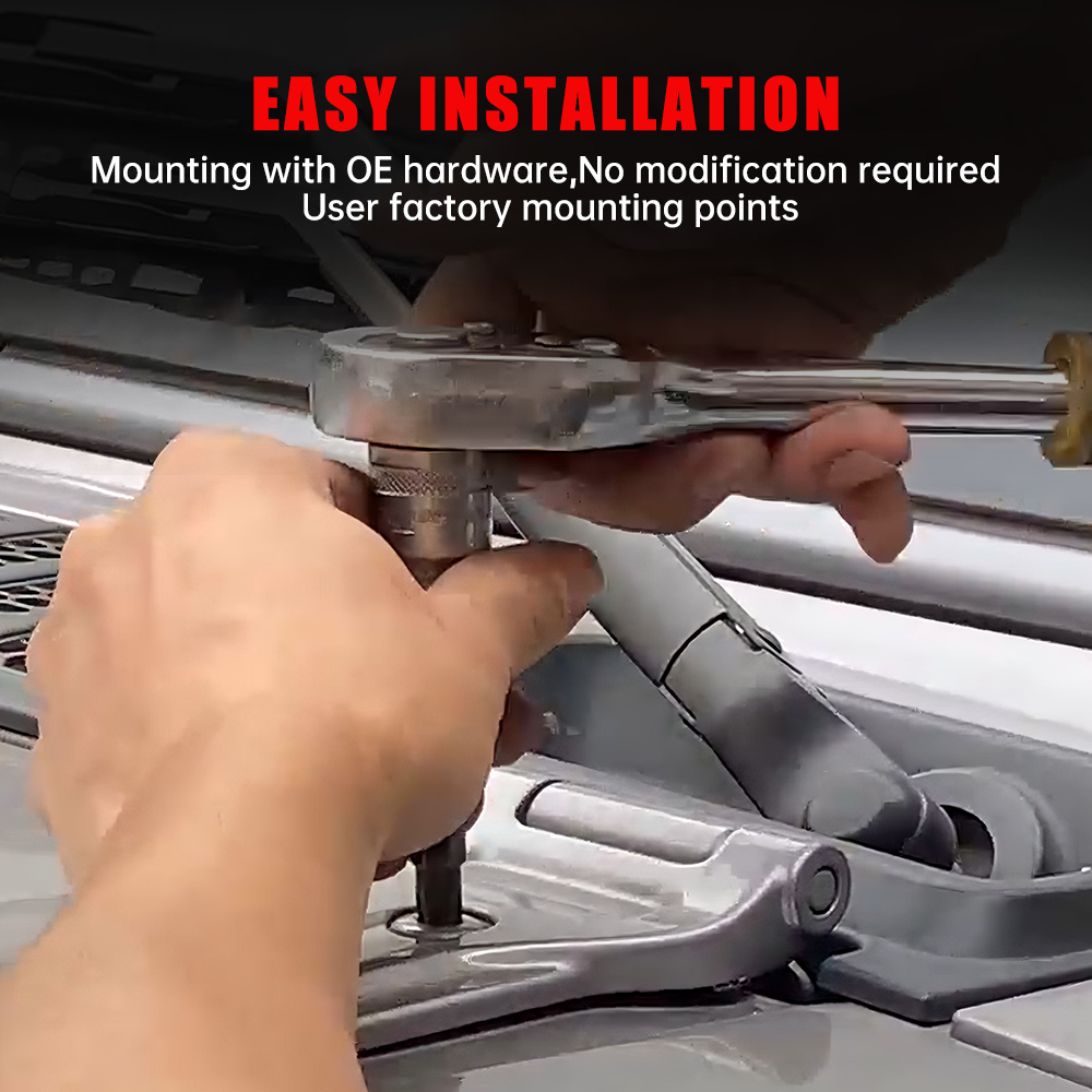 Vented Heat Dispersion Hood Compatible With Je Ep Wrangler JK JKU 2007-2017,10th Anniversary Edition Metal Replacement Hoods Accessory Black