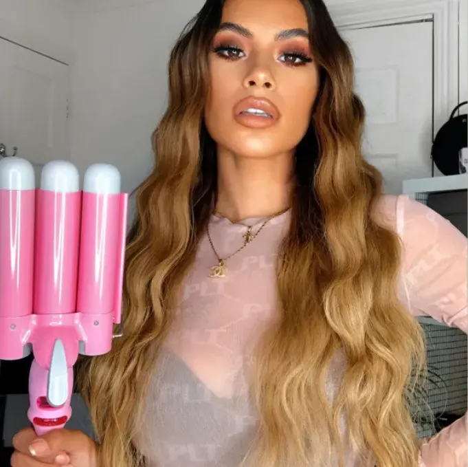 Egg Omelet Head Curling Iron Female Three-row Cake Big