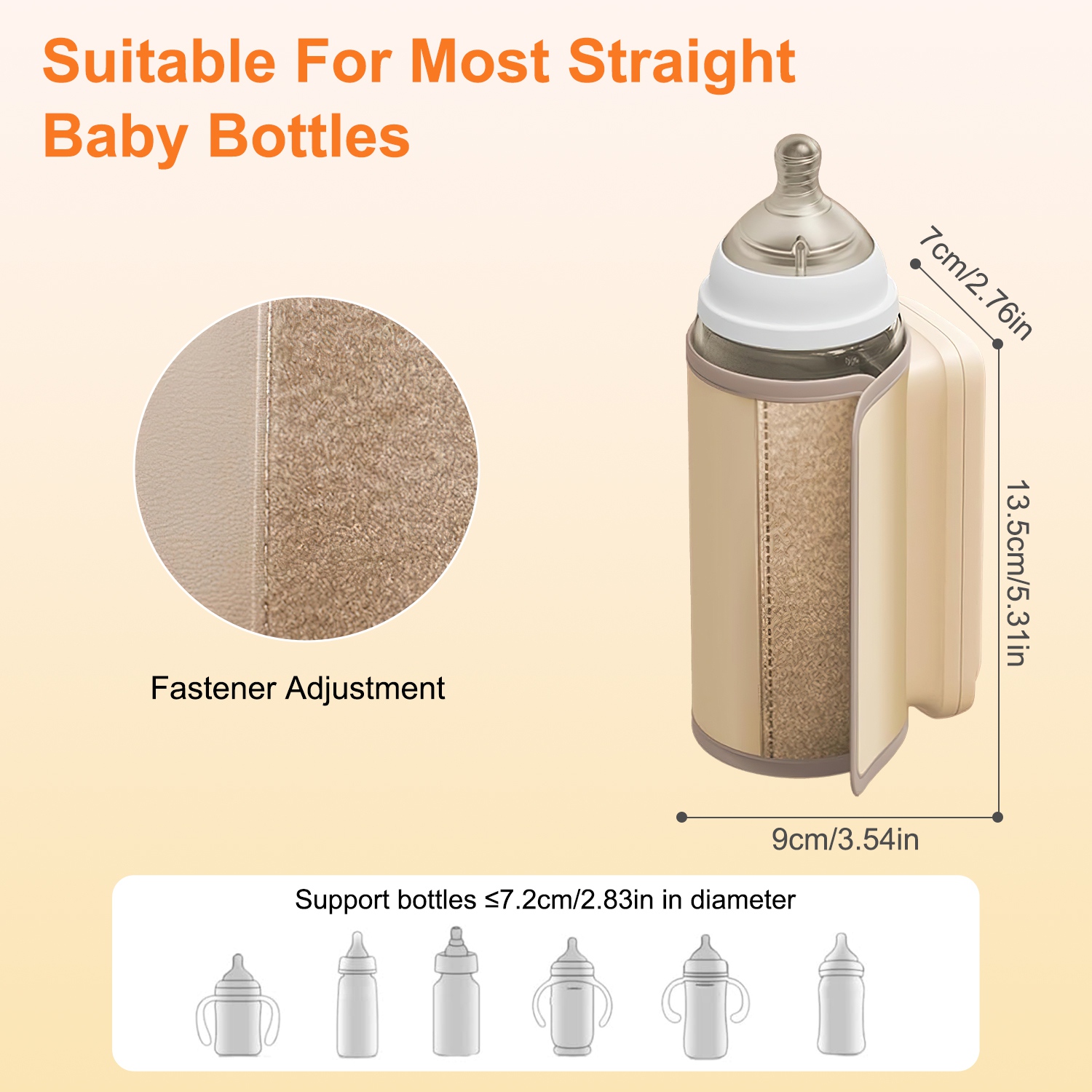 1Pc Portable Bottle Warmer With Night Light On The Go Baby Milk Warmer Milk Formula Warmer For Home Travel With 6 Heating Levels - Image 4