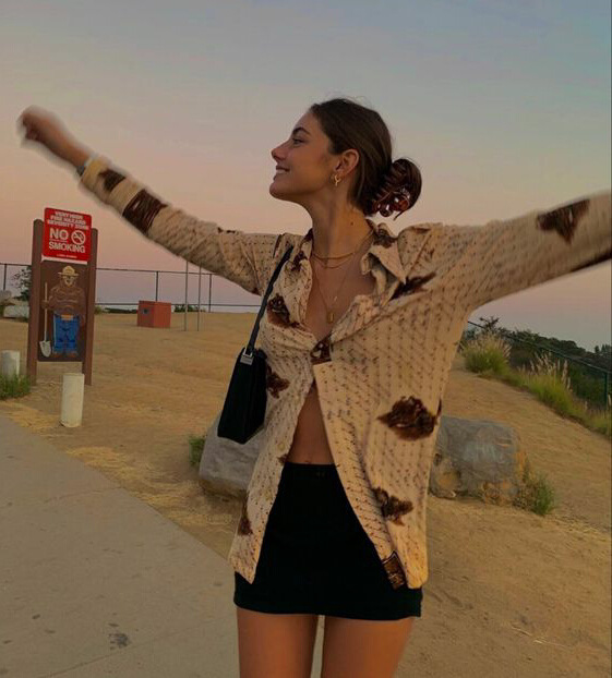 New Style Printed Lapel Long-sleeved Shirt Casual
