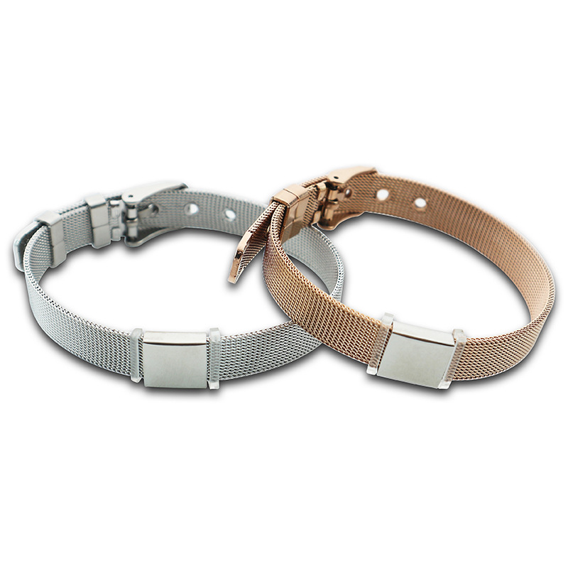 Title 10, Herenarmband van titanium staalgaas met riemver...