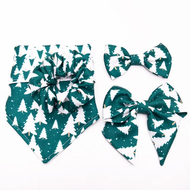 Printed Triangle Scarf Fashion Butterfly Bow Tie Suit - Shop at LoveMi