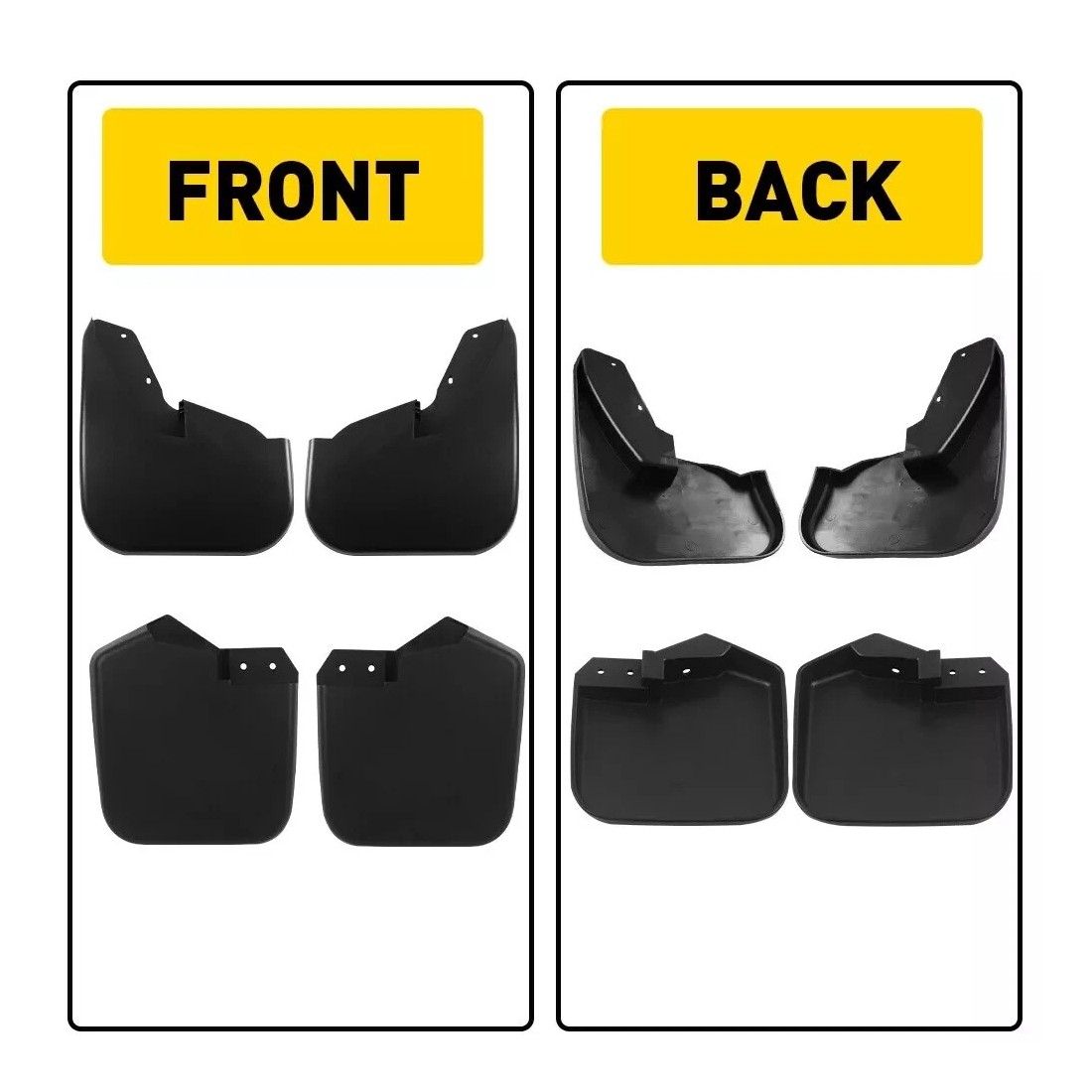 FOR FORD TRANSIT CUSTOM -ON FRONT AND REAR MUDFLAPS MUD FLAP - 4PCS SET — image 5