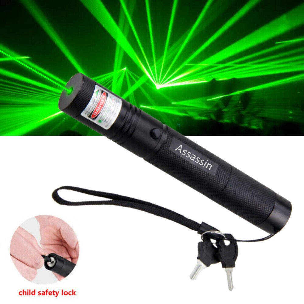 Strong Green Laser Pointer Pen Light Visible Beam Lazer AAA Torch 532nm USB Rechargeable Flashlight