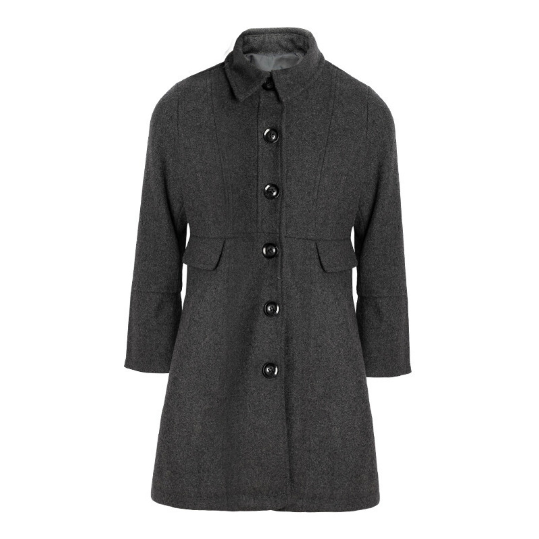 Girls Thick Warm Long Overcoat Vintage Wool Winter Coat Autumn 3-9Y — image 7