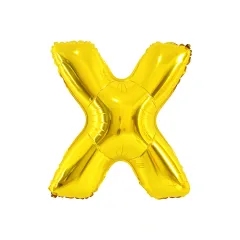 English Letter Aluminum Balloon Birthday Party Wedding Celebration Decoration - Gold X - View 1