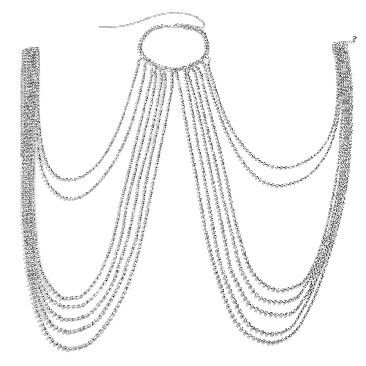 Sexy Tassel U-shaped Claw Chain With Diamond Body Chain
