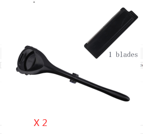 Men Back Shaver 2.0 Back Hair Shaver Two Head Blade Foldable Trimmer Body Leg Ra - Picture 6 of 27