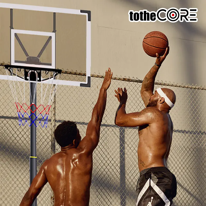 TotheCORE Basketball Stand 5.25-8.53 Ft Adjustable Portable