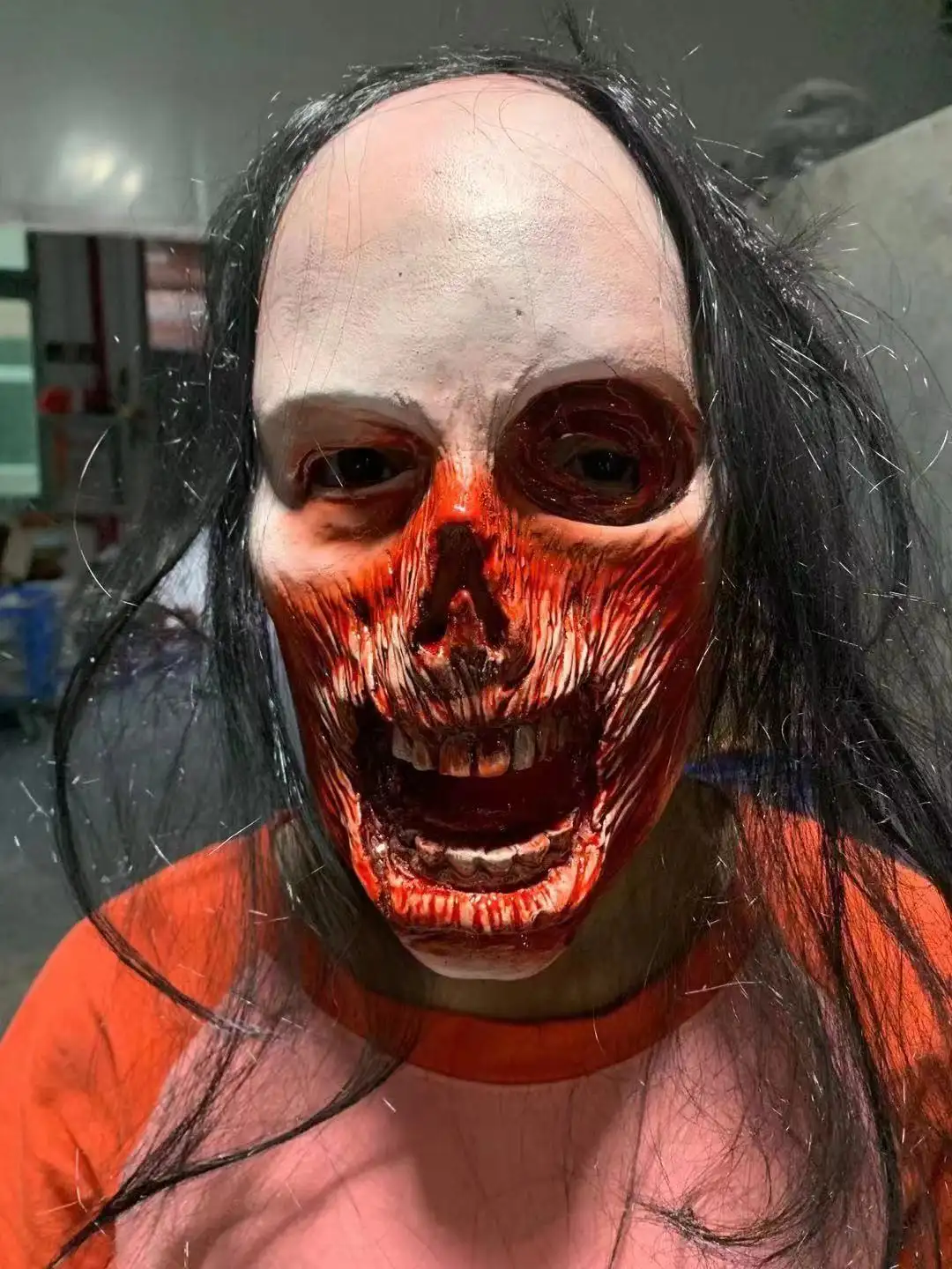 Horror Mask Scary Headgear Ghost Festival Funny