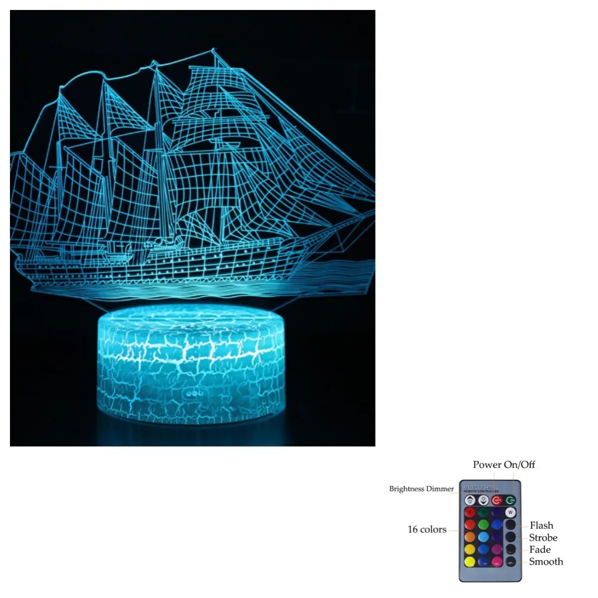 Creative sailing 3D light