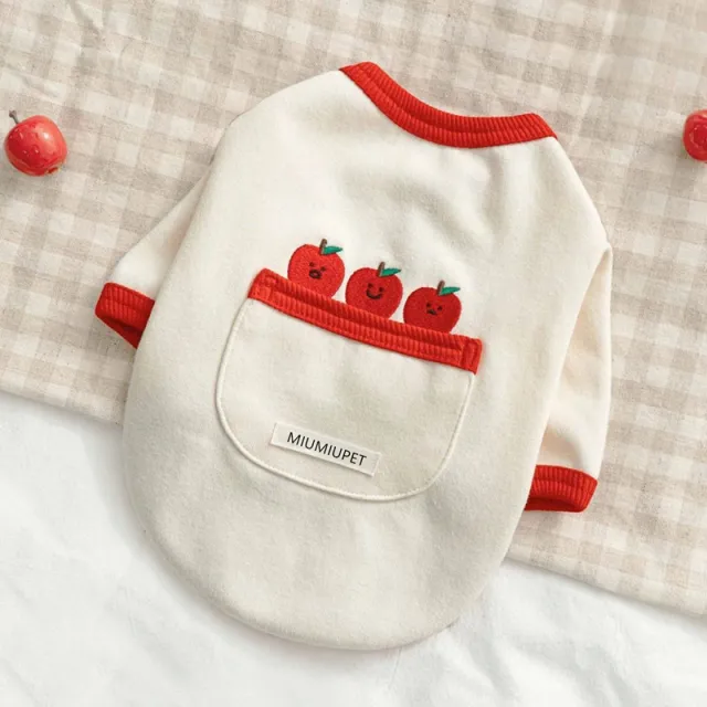 New Pet Button Sweater Dog Clothes White - Shop at LoveMi