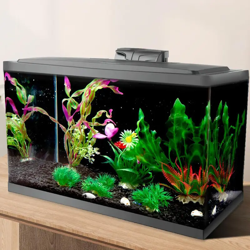Aquarium Background Static Cling Black Fish Tank