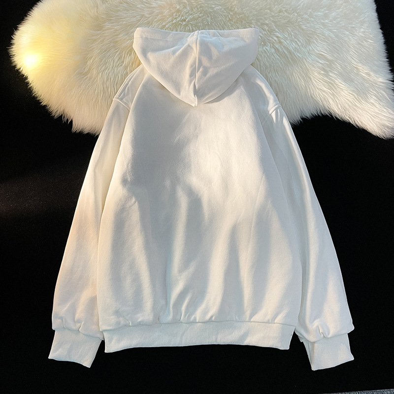 Printed Hooded Cardigan Sweater Coat