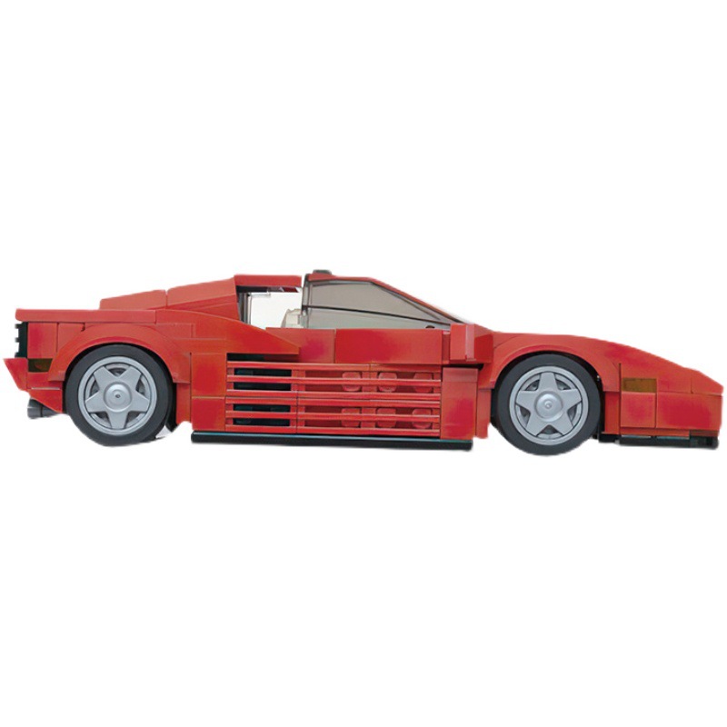Red Toy Car Assembled Building Block Toys