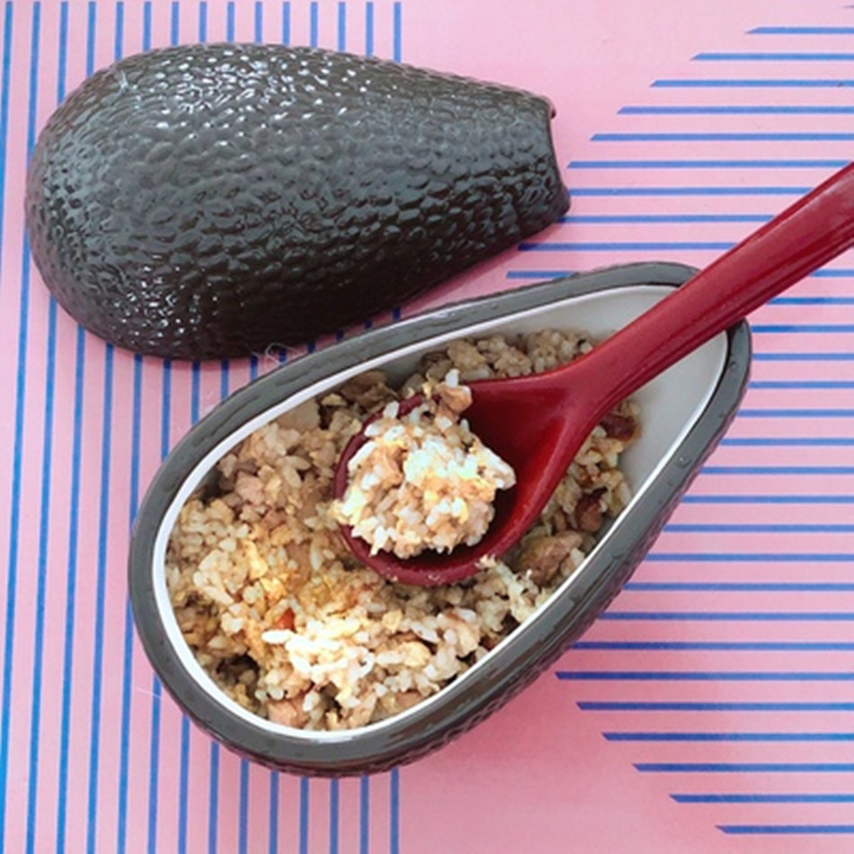 Title 5, Hand painted avocado ceramic bowl