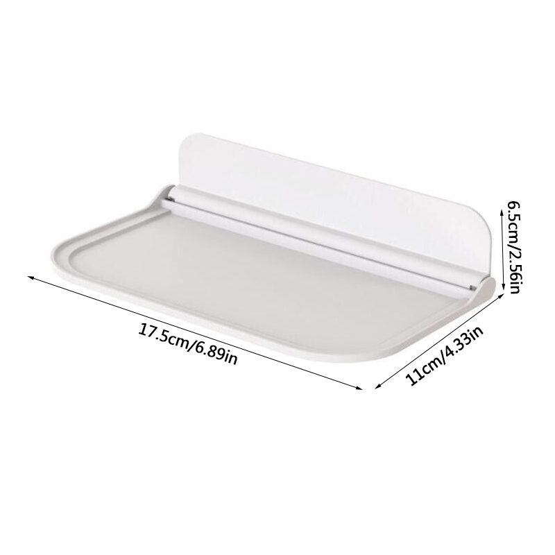 Foldable Floating Shelf Wall Mounted Display Shelves Bathroom — image 6
