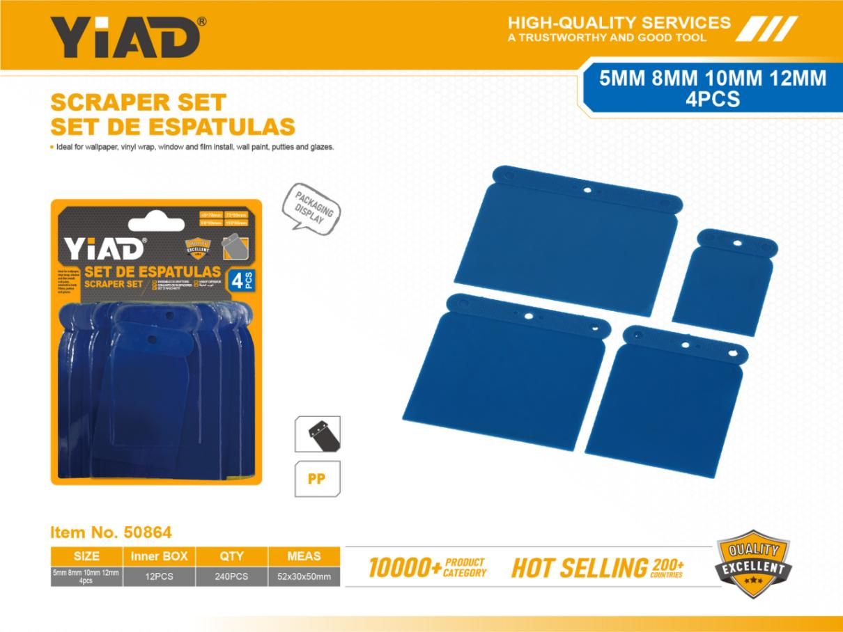 4PCS Double Bubble Plastic Scraper, Only Support Self-pickup, Please Note That Free Shipping Is For Anti-bidding Price