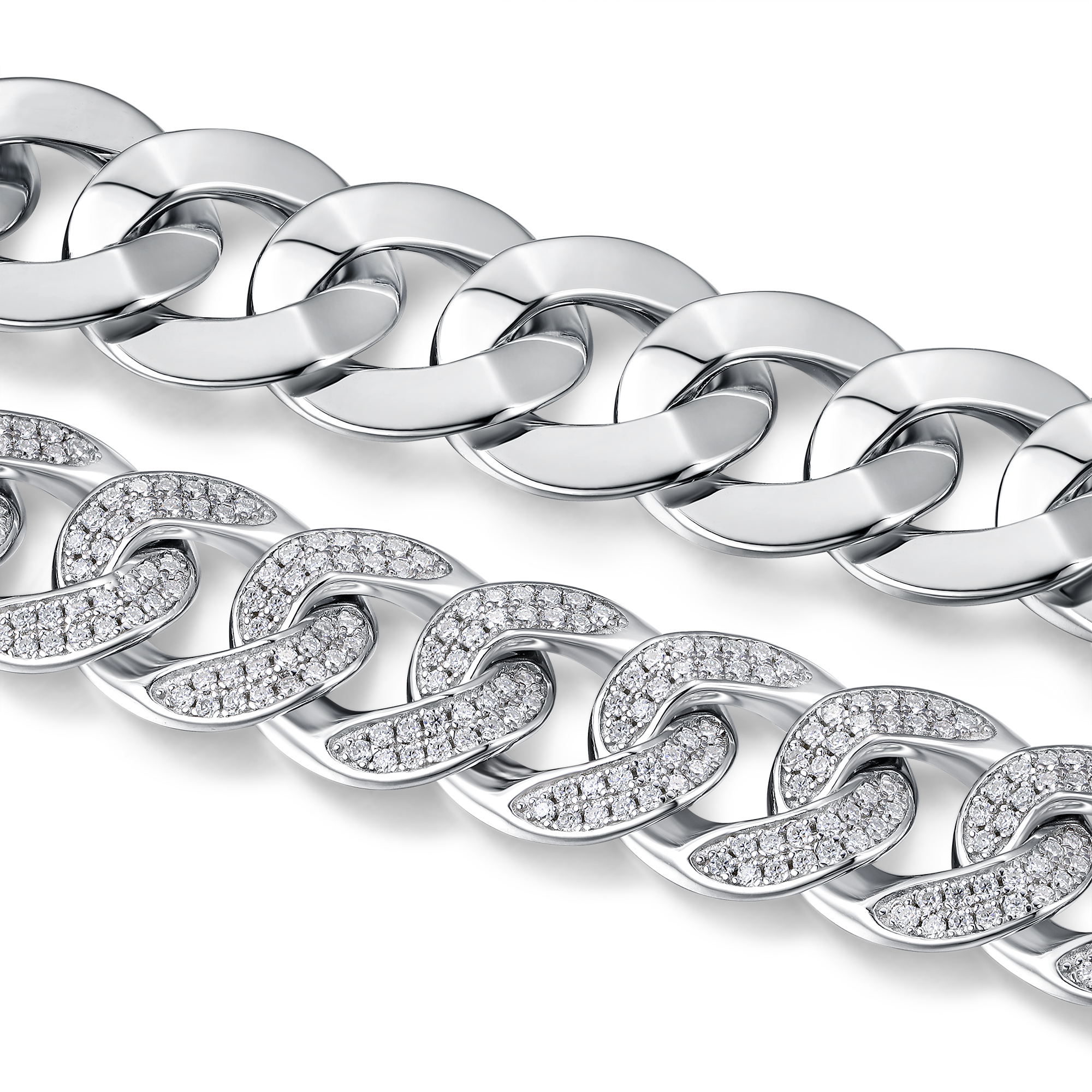 Set With Top-quality Moissanite, This Luxurious And Fashionable Light Luxury Jewelry Silver Bracelet Is Made Of S925 Silver Electroplated With Platinum