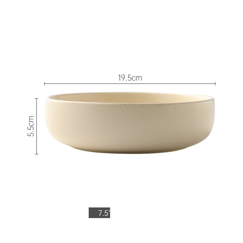 7.5inch large bowl beige