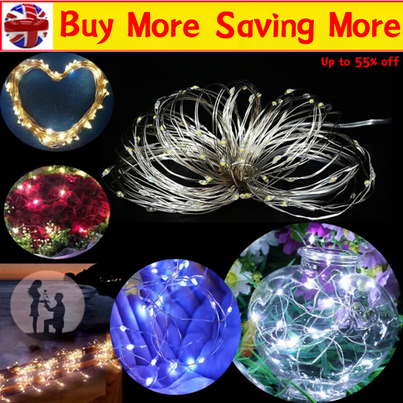 1-30x Fairy Lights Waterproof String DIY Wedding Xmas Party Jars Crafts--Cold — image 3