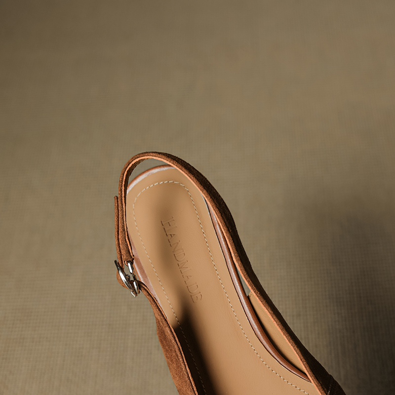 Handmade Suede Sandals – packaging view