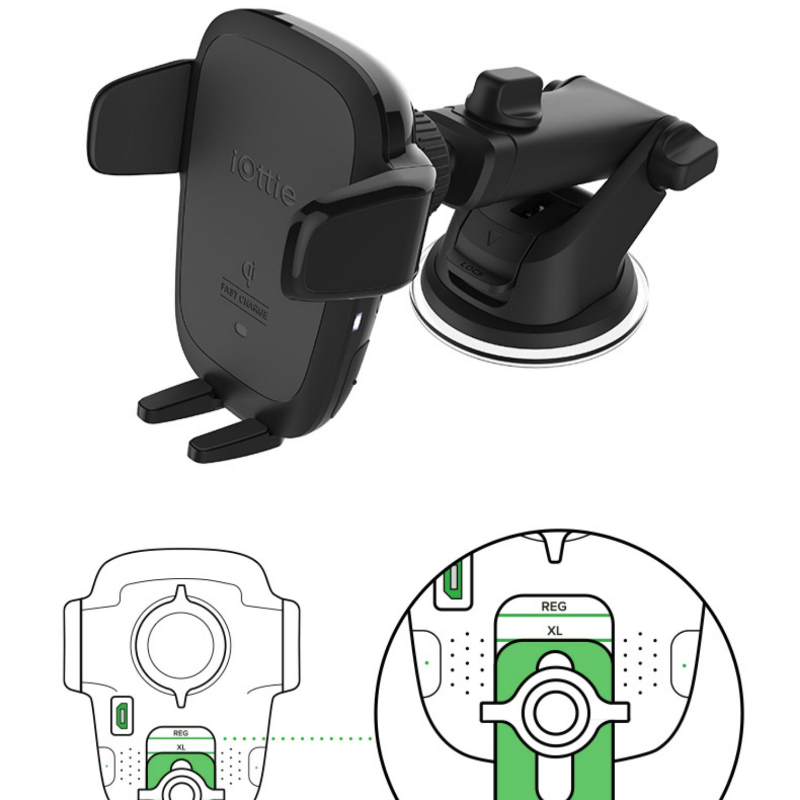 Car Intelligent Automatic Induction Suction Cup Type Wireless Charging Bracket - Image 2