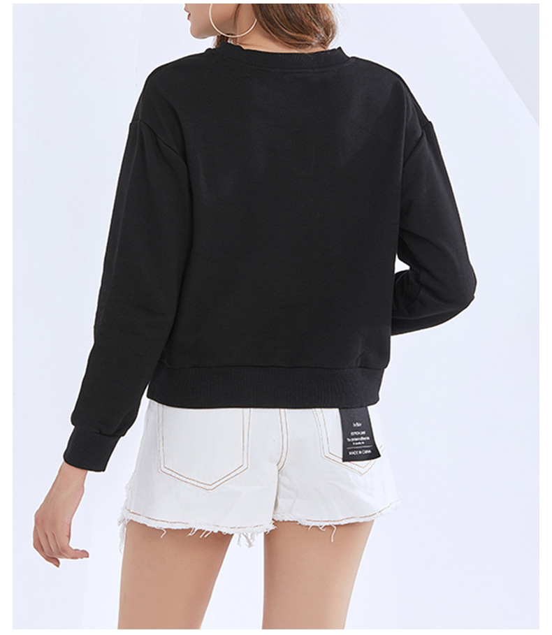 New Solid Color Stand-up Collar Hem Elastic Waist Top Sexy Short Umbilical Cropped Sweater