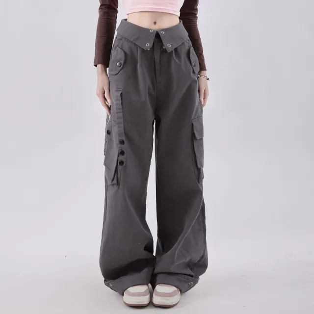 Cargo Pants Women's Spring American Street Dark Grey - Shop at LoveMi