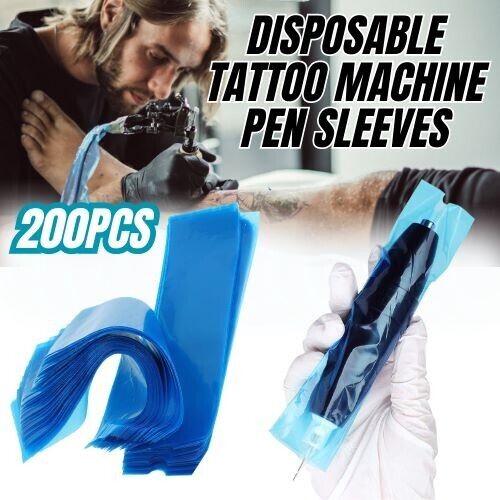 Disposable Tattoo Pen Sleeve Cover Bags - 200PCS.