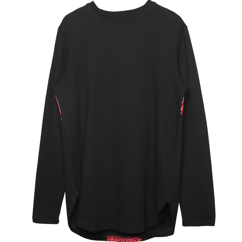 Men's Dark High Street Personalized Loose Long Sleeve Shirt