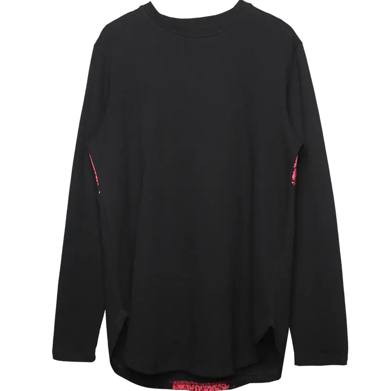 Men's Dark High Street Personalized Loose Long Sleeve Shirt