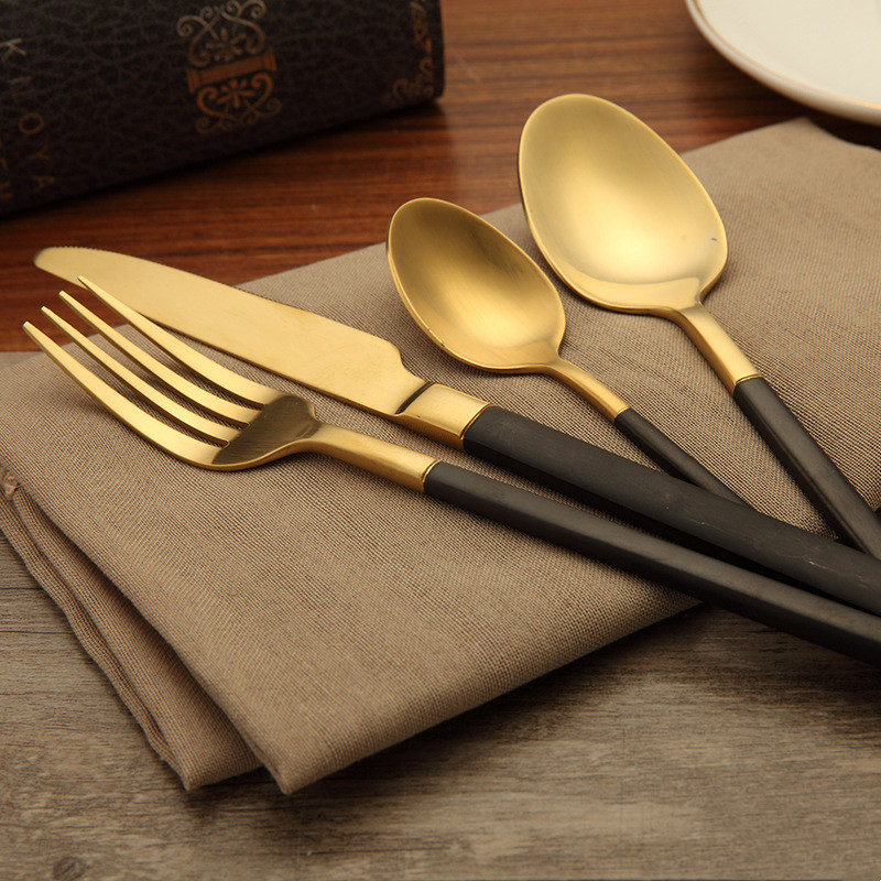 Model Room Soft Outfit Set-up Restaurant Western Food Knife Fork Spoon Tea Spoon